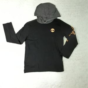 TIMBERLAND BOYS HOODED LONG SLEEVE SHIRT NWT
